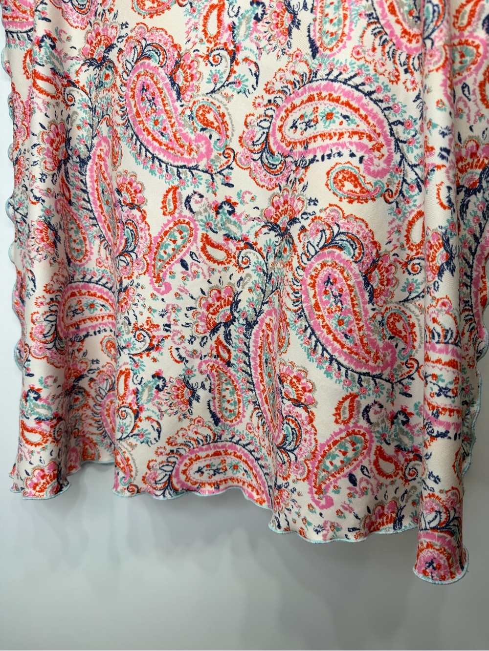 Source Unknown Pink Paisley Print Women’s Skirt - Picture 4 of 6